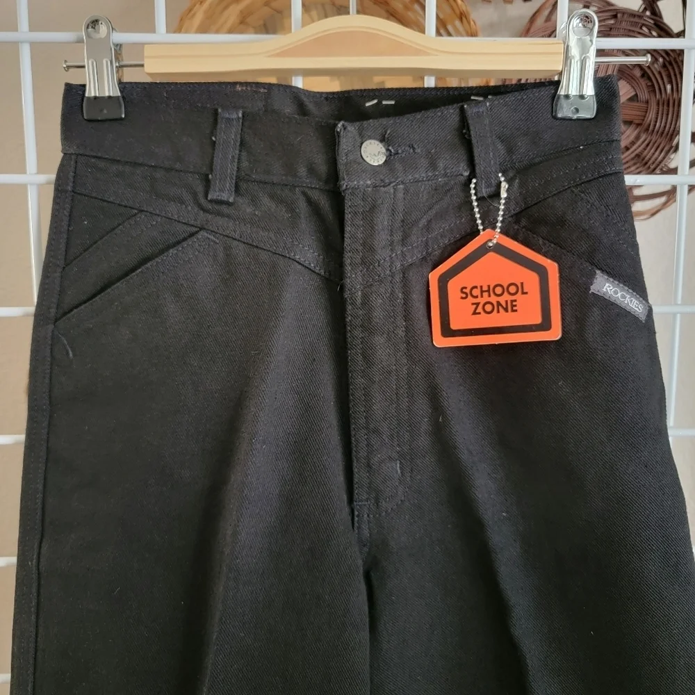 Girls Black Geo Western Rockies Sz 14